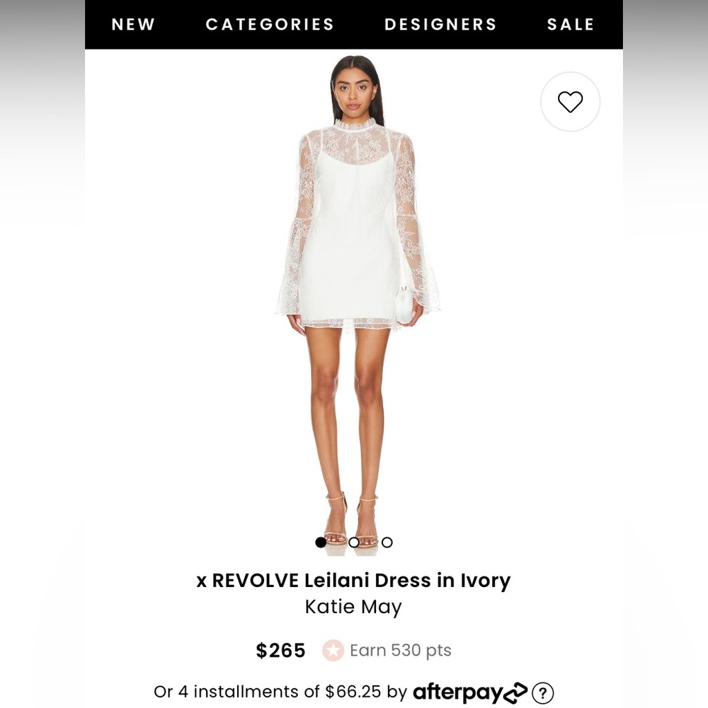 Katie May x REVOLVE Leilani Dress in Ivory size M